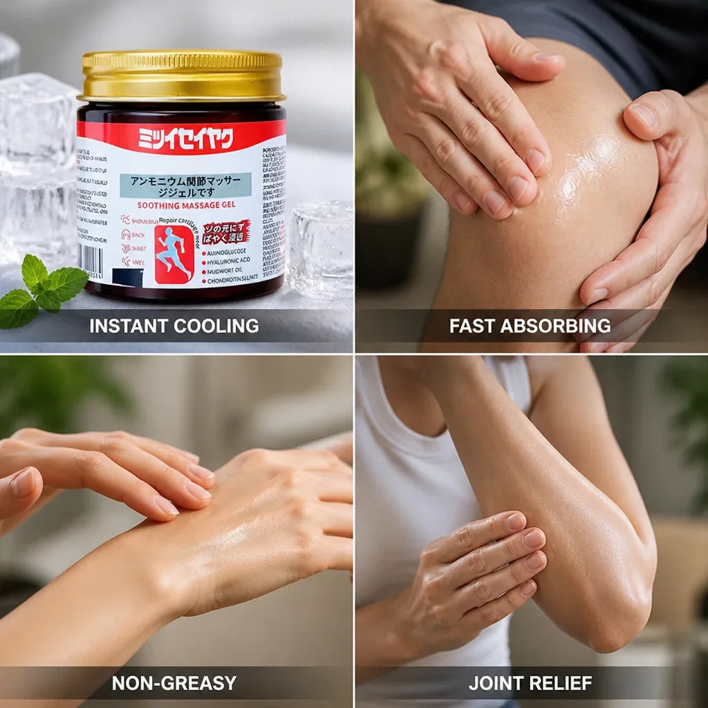 Massage Gel Instant Cooling Quick-Absorbing Non-Greasy