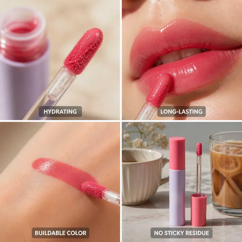 Tinted Lip Oil Hydrating Long-Lasting Shine