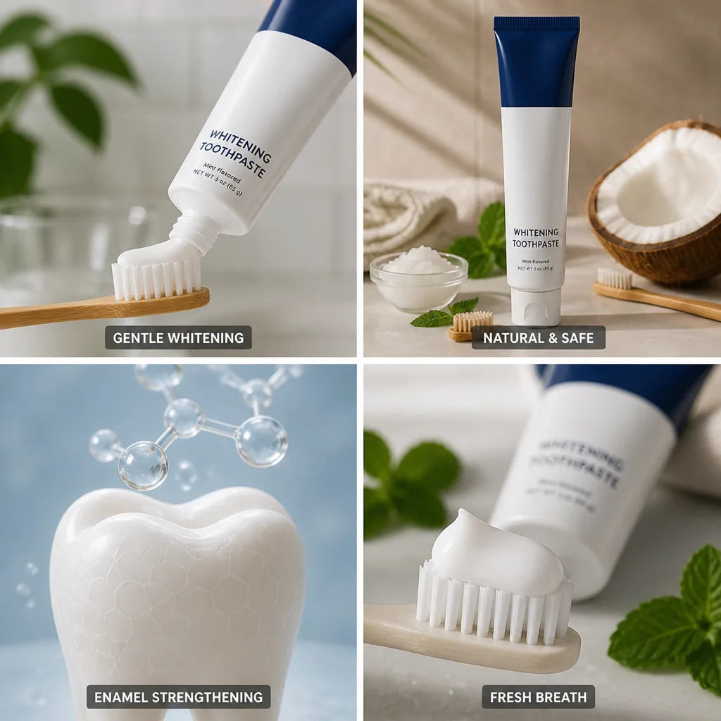 Whitening Toothpaste Fluoride-Free Nano-Hydroxyapatite Coconut & Peppermint