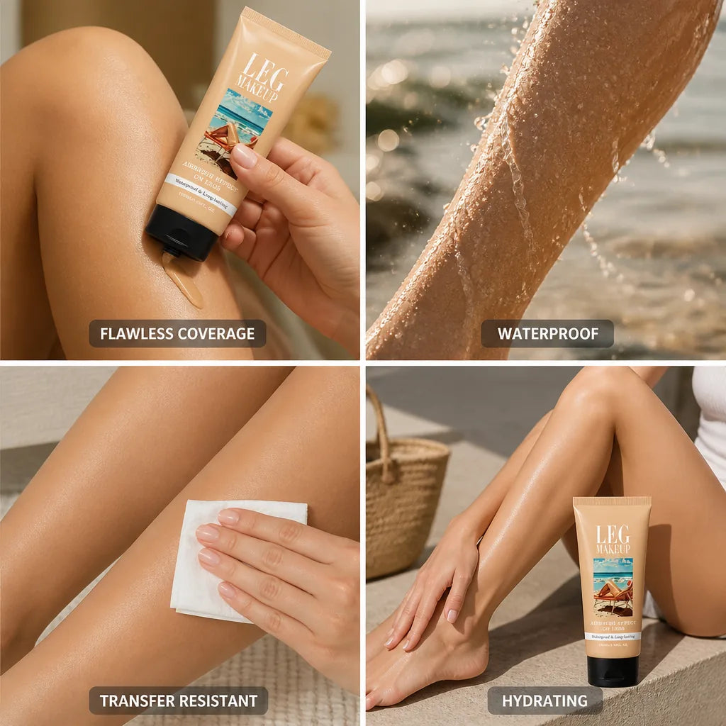 Leg Concealer Airbrushed Finish Waterproof Hydrating & Transfer Resistant