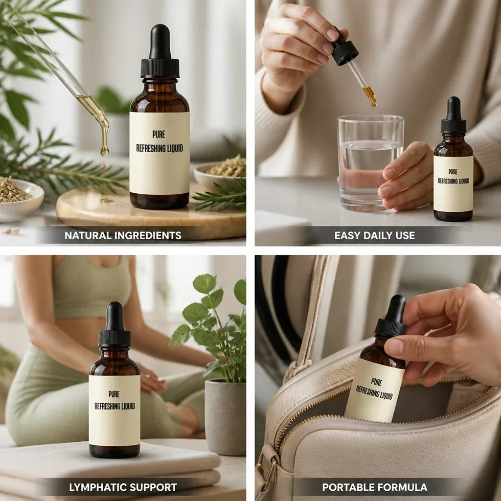 Daily Lymphatic Support Drops Plant-Based Liquid