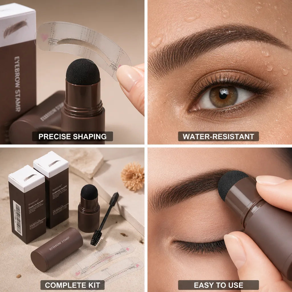 Eyebrow Styling Kit 10 Versatile Templates Water-Resistant