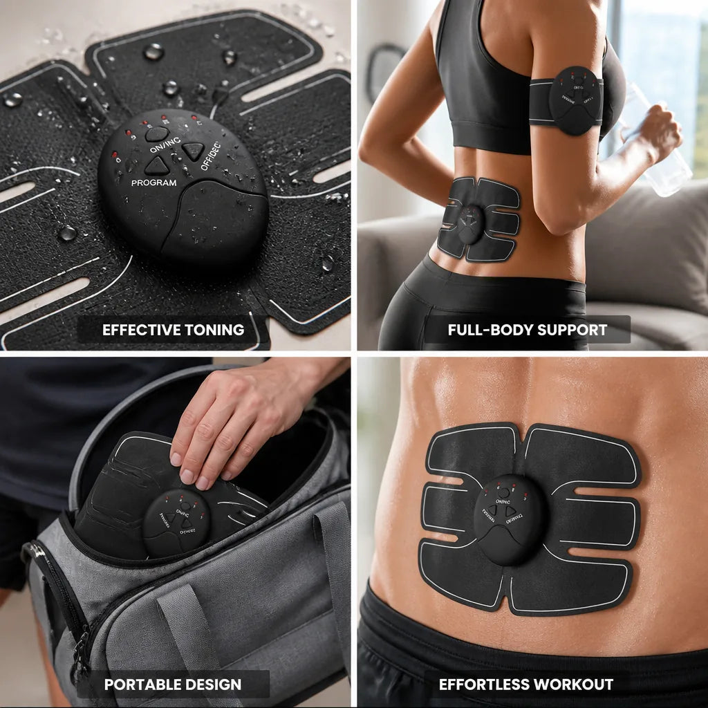 Abdominal Trainer EMS Muscle Stimulator Discreet & Portable