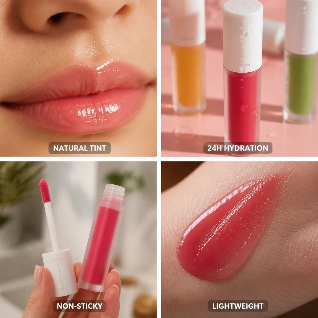Lip Gloss Tinted 24-Hour Hydration Non-Sticky