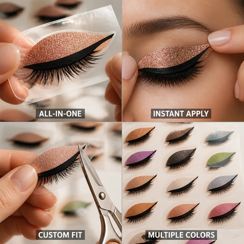 Eye Patch Stick-On Eyeshadow & Lashes No Glue
