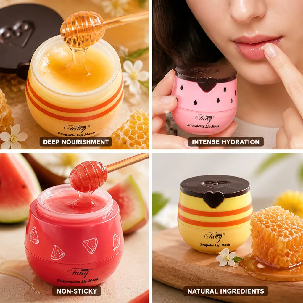 Beeswax Lip Balm Honey-Infused Hydrating Non-Sticky