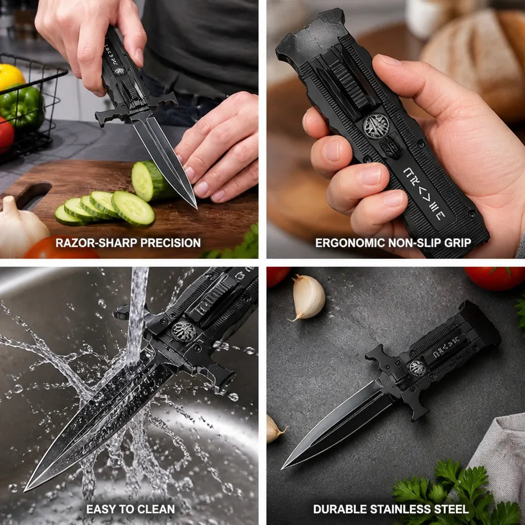 Chef Knife Razor-Sharp Stainless Steel Ergonomic Non-Slip Handle