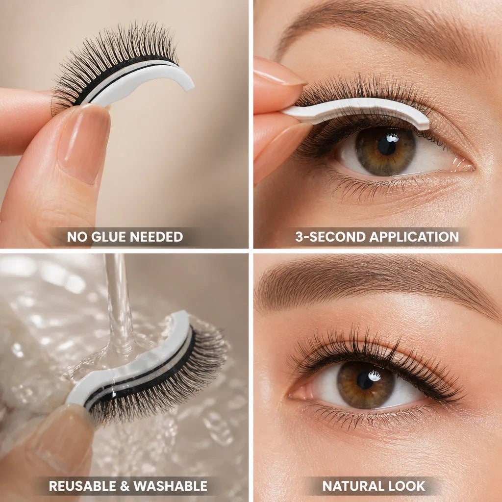 Eyelashes Self-Adhesive Reusable Natural