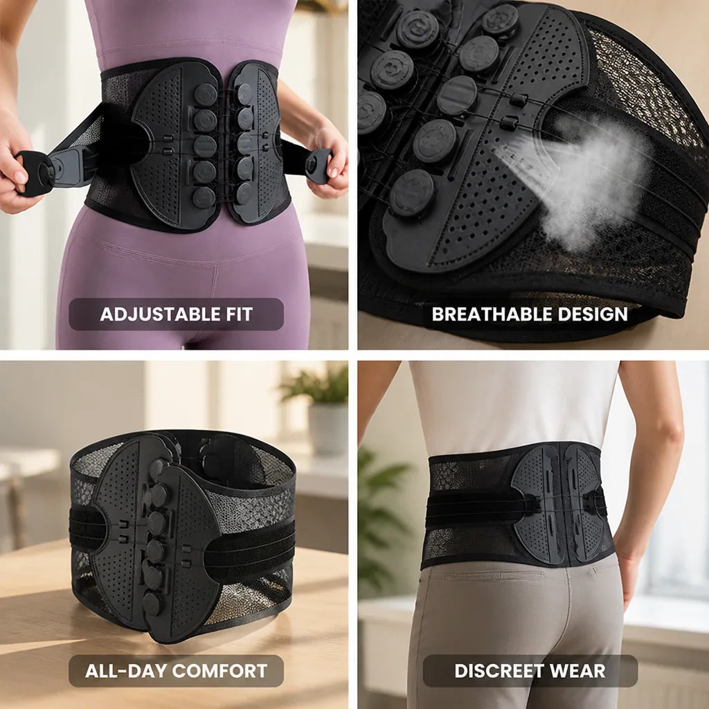 Lumbar Support Belt Targeted Support Adjustable & Discreet