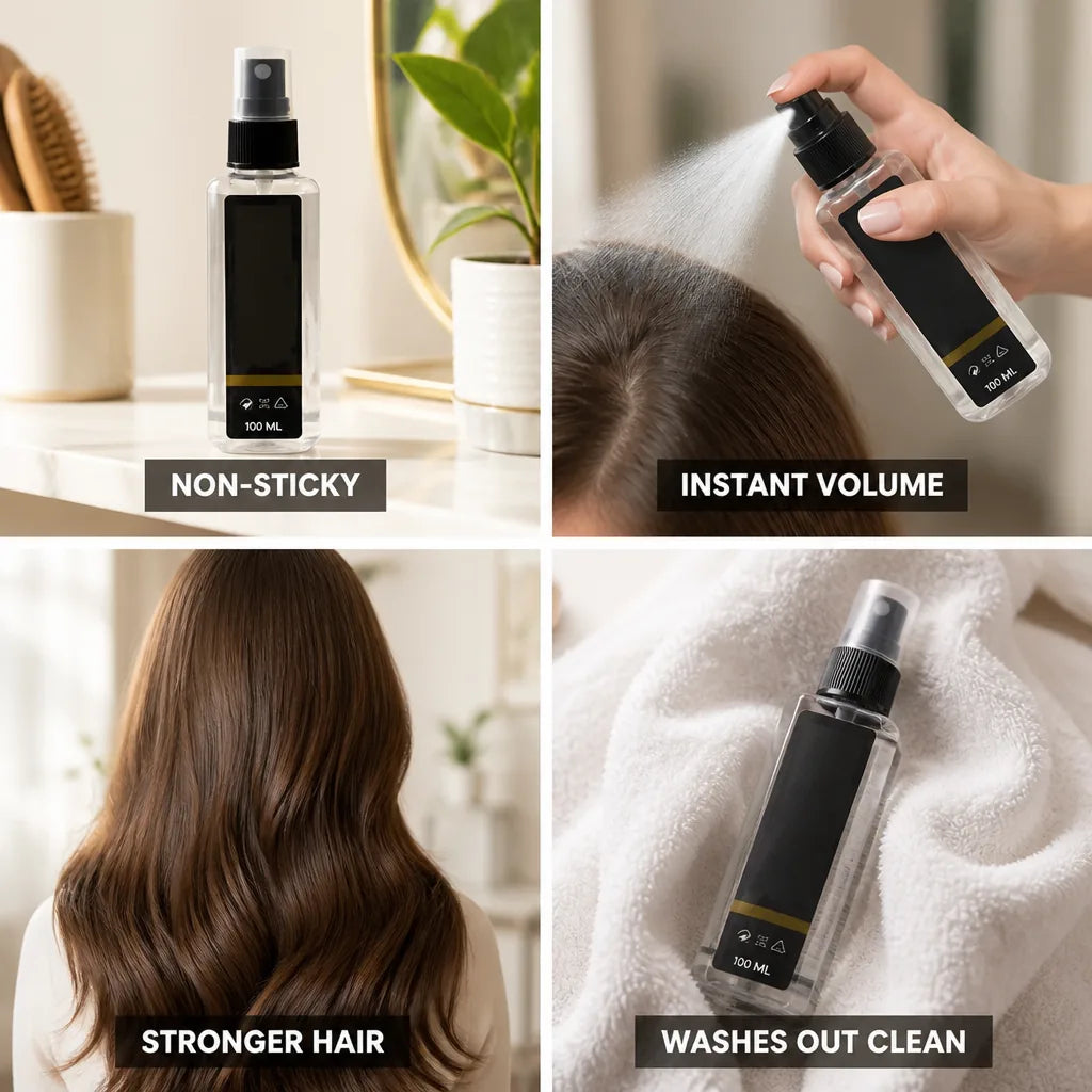 Hair Thickening Spray Plant Protein & Keratin Non-Sticky