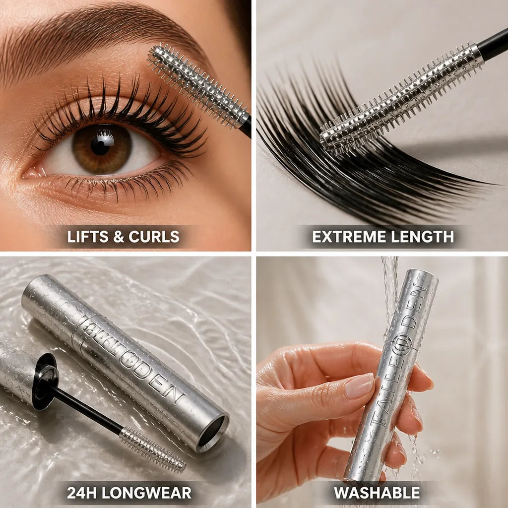 Mascara Washable Magnetic Pigments & Lengthening Fibers