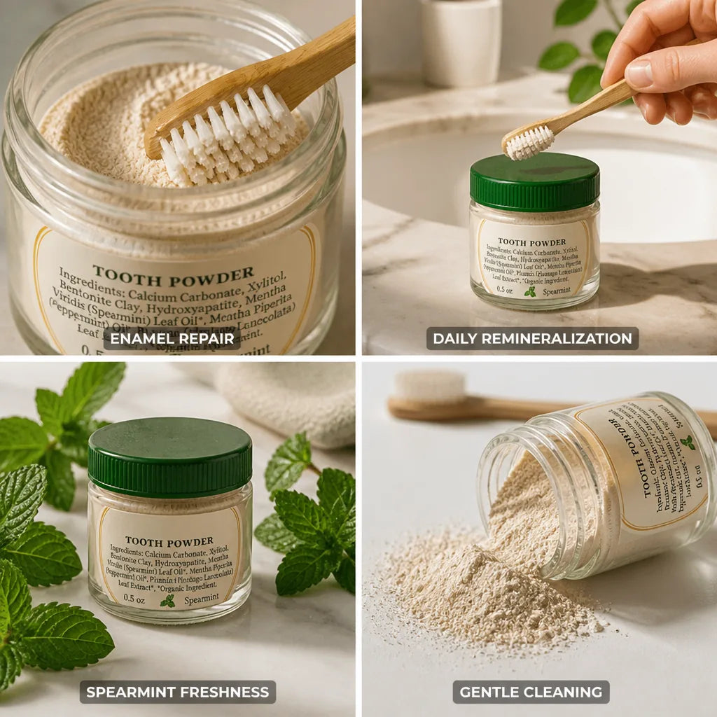 Tooth Powder Hydroxyapatite Enamel Support Spearmint 138g