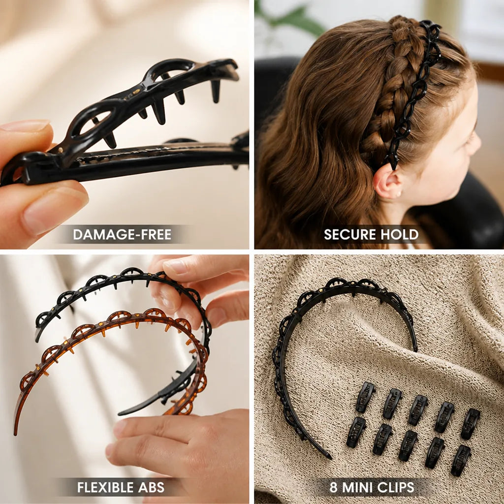 Bangs Styling Tool 8 Mini Clips Damage-Free ABS