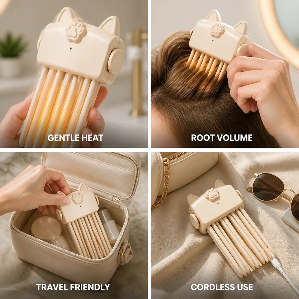 Hair Clip Root Lift Cordless & Heated Travel Friendly