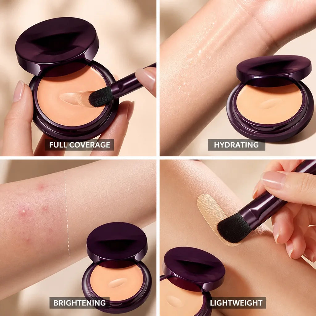 Concealer Full Coverage Hydrating & Brightening With Brush