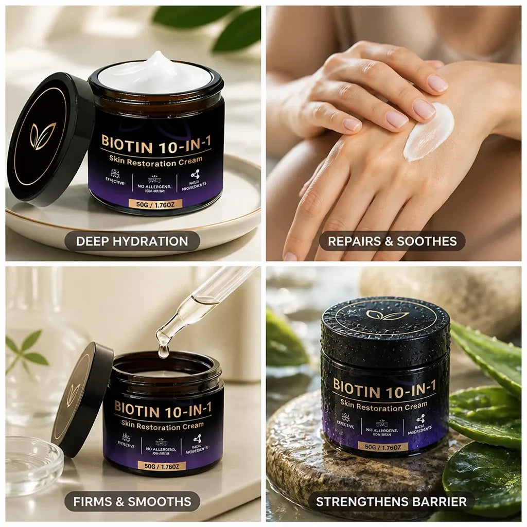 Skin Restoration Cream 10-in-1 Biotin & Hyaluronic Acid
