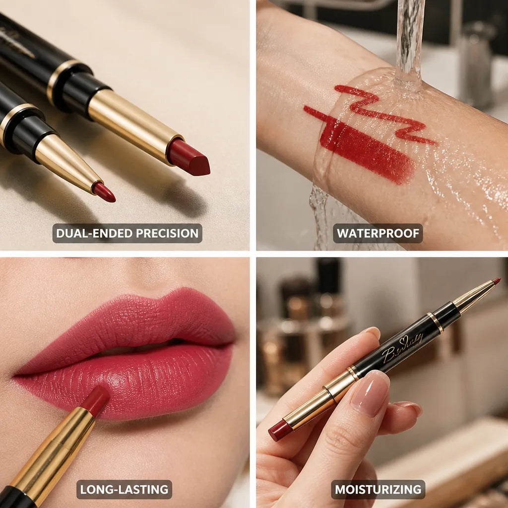 Lipstick Pen Double-Ended Matte Waterproof