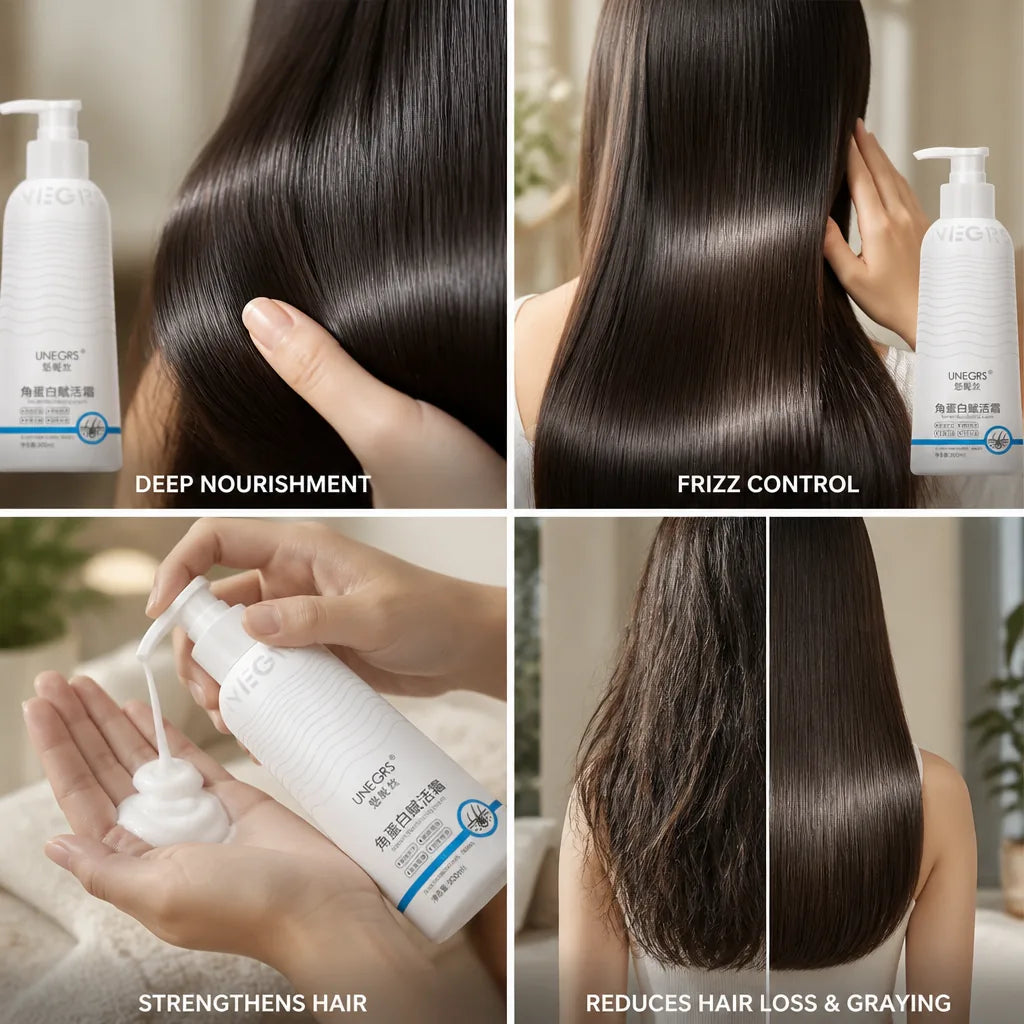 Hair Cream Keratin-Infused Deep Nourishing & Frizz Control