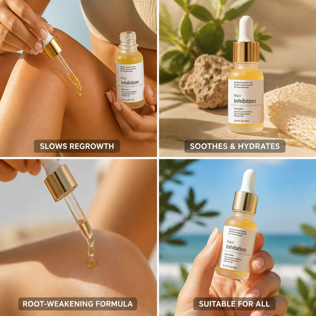Hair Removal Serum Root-Weakening Formula Soothes & Hydrates 10ml