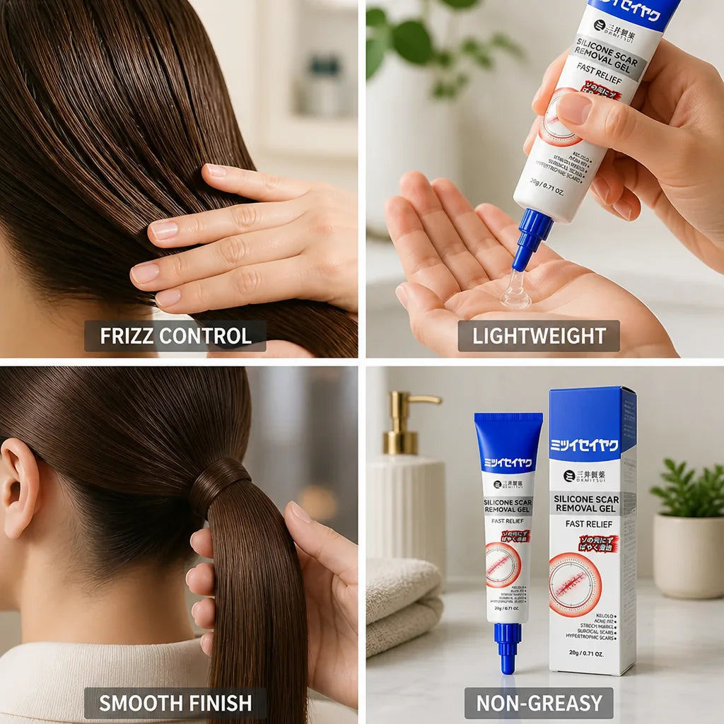 Hair Smoothing Gel Frizz Control Lightweight & Non-Greasy