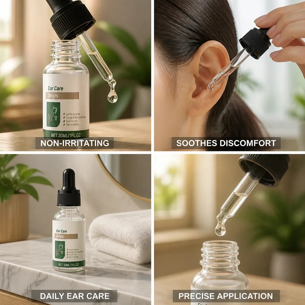 Ear Drops Soothing Non-Irritating Formula & Precision Dropper