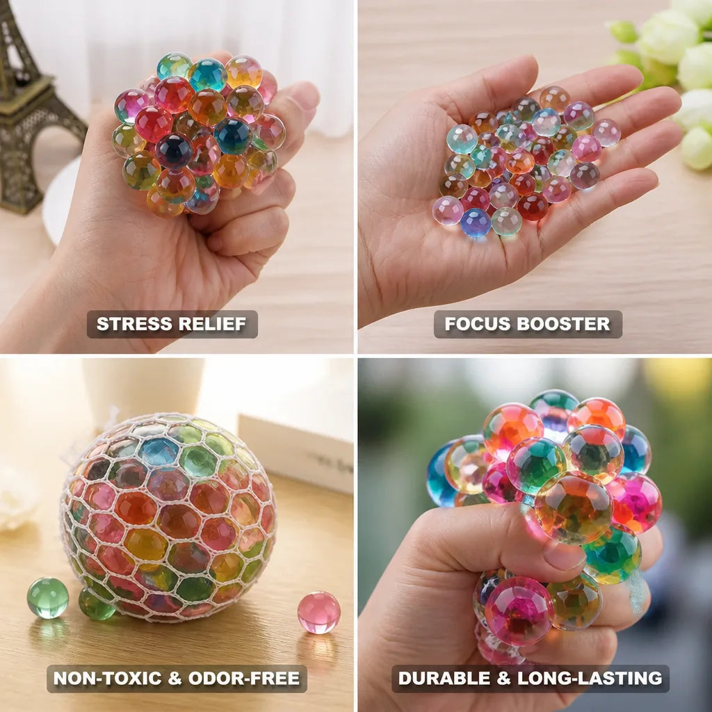 Stress Ball Rainbow Kaleidoscope Non-Toxic & Odor-Free