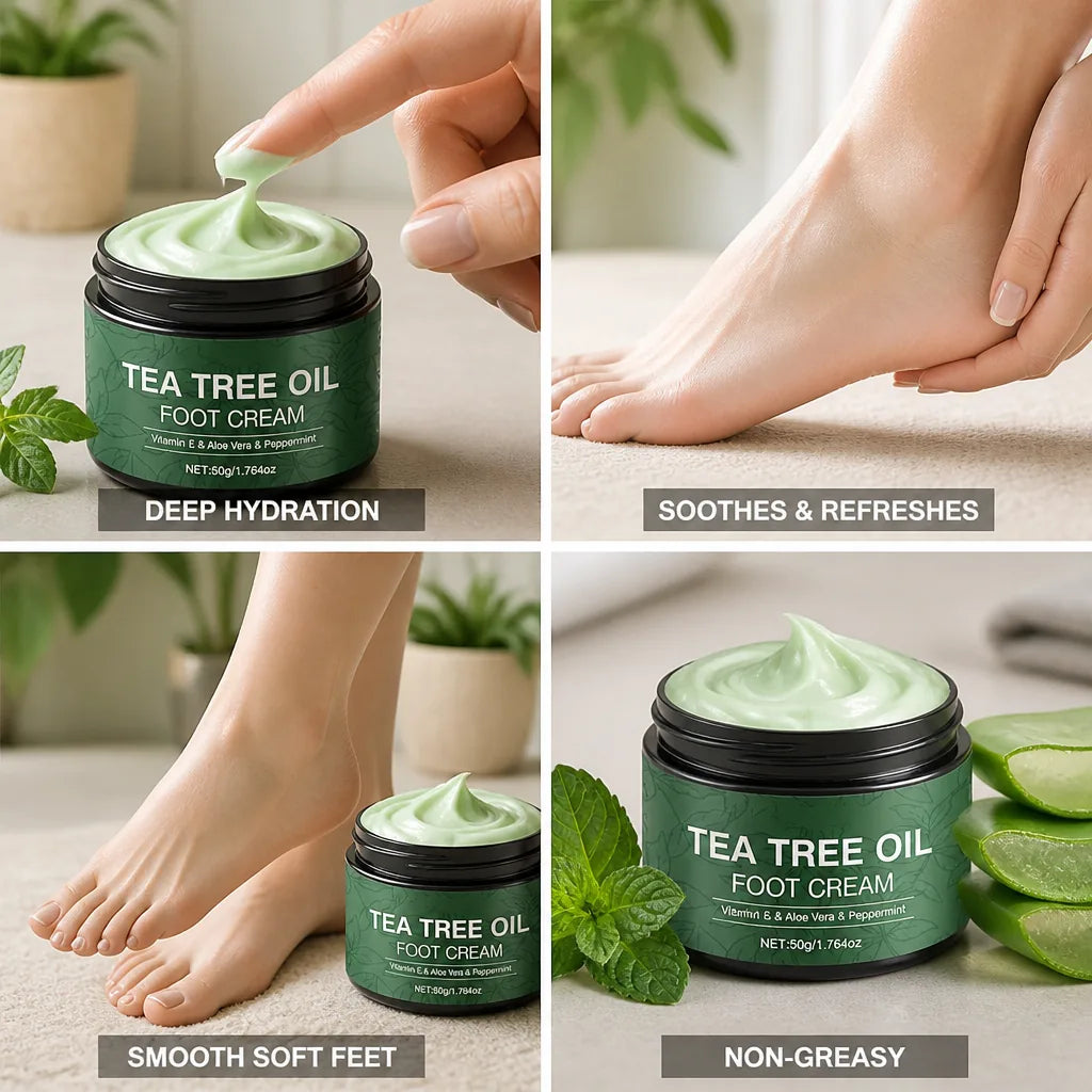 Foot Moisturizer Aloe Vera Peppermint Cooling