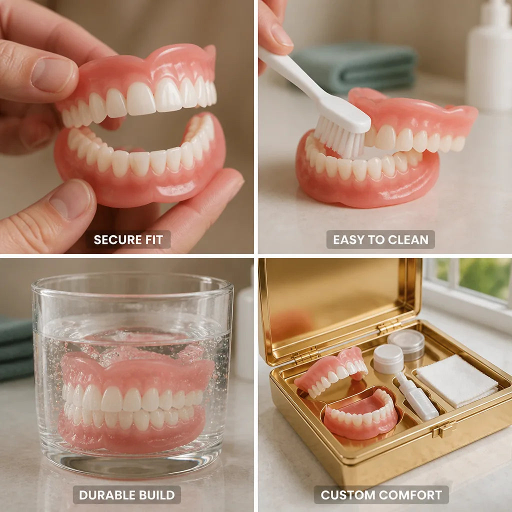 Full Dentures Secure Suction Custom Fit