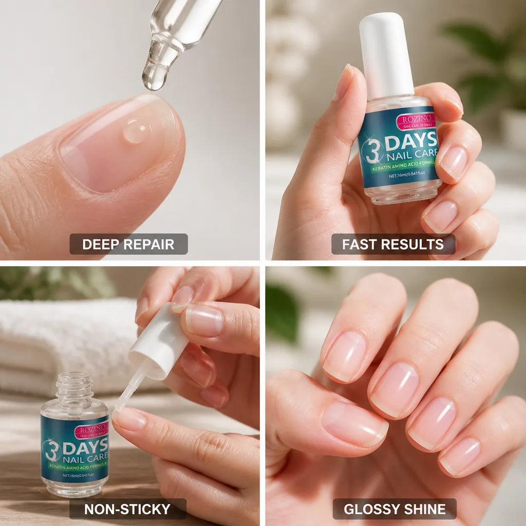 Nail Repair Treatment Keratin Amino Acids Fast-Absorbing & Non-Sticky