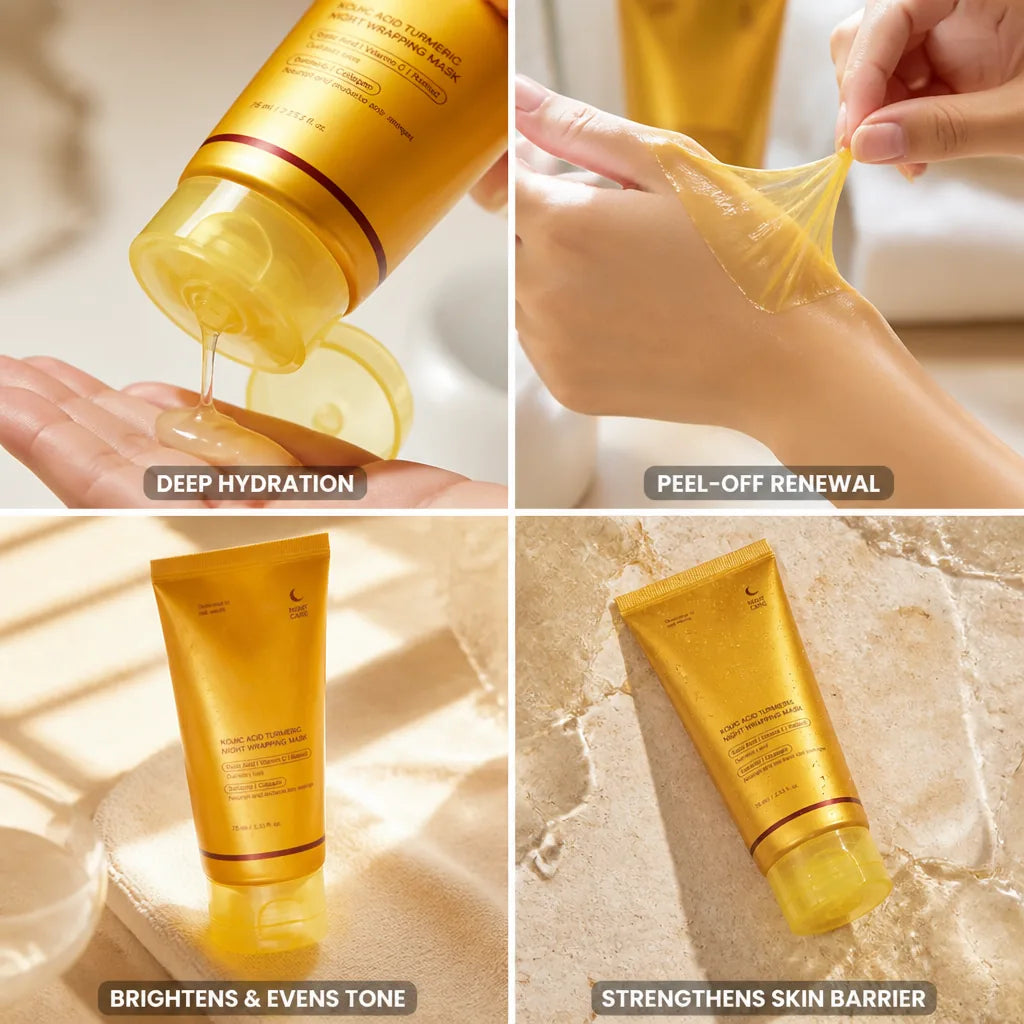 Overnight Peel-Off Face Mask Turmeric Collagen & Ceramides