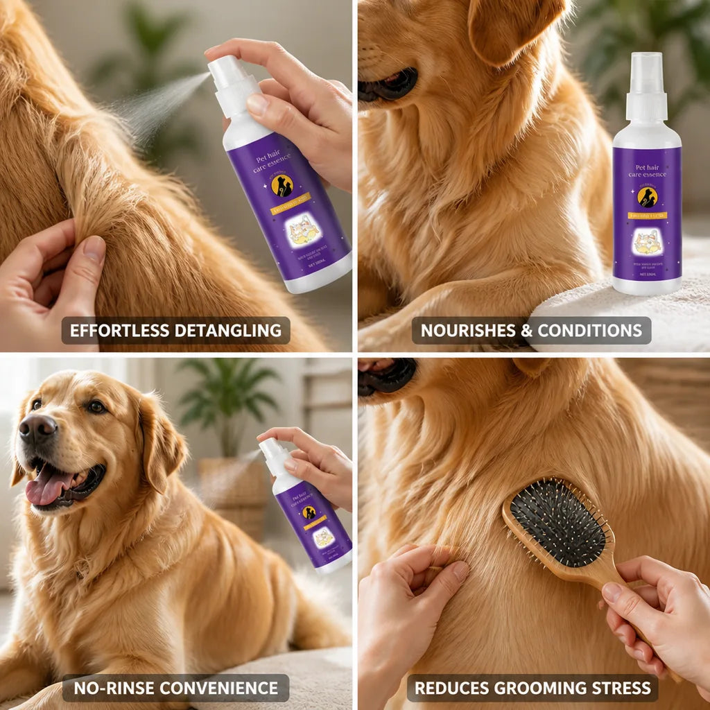 Pet Detangling Spray Knot Release Nourishing Leave-In