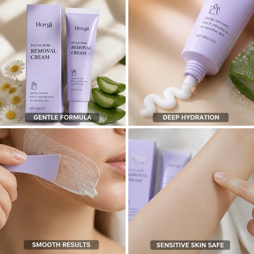Facial Hair Removal Cream Sensitive Skin Chamomile & Aloe