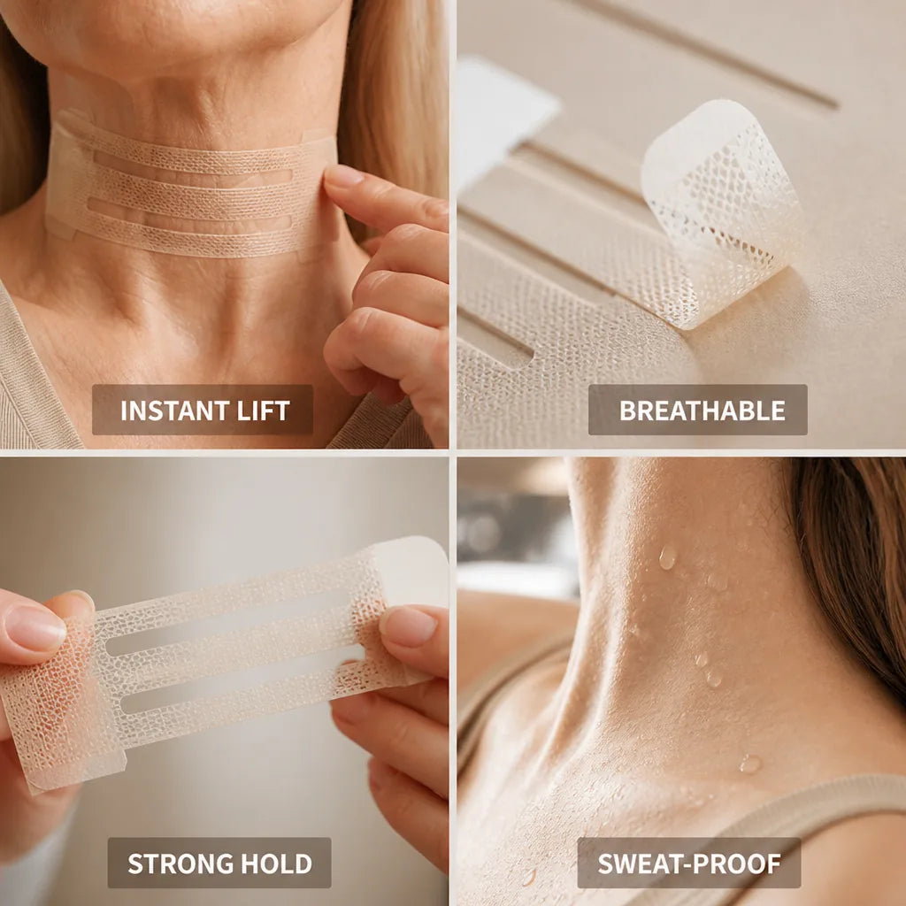 Neck Lift Tape Instant Lifting Hypoallergenic & Breathable