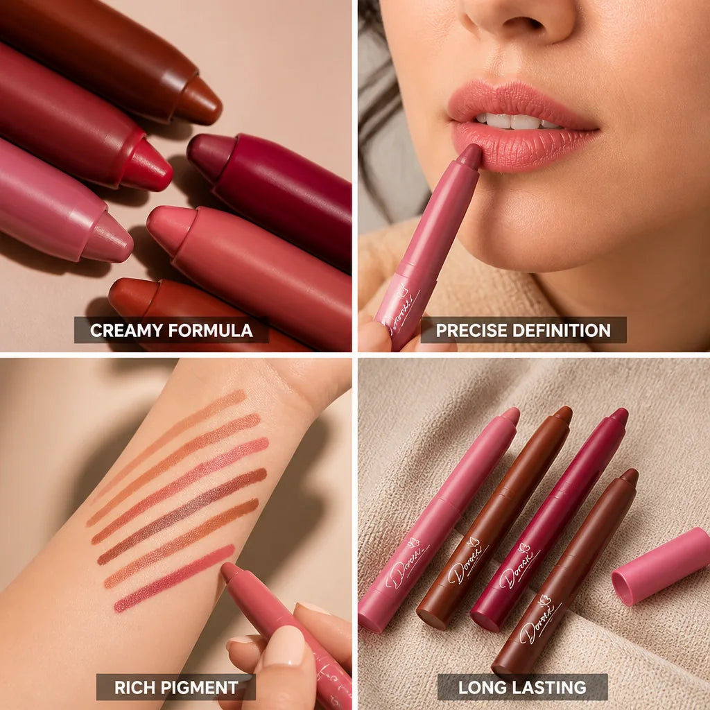 Lip Pencil Creamy Blendable Long-Lasting Wear