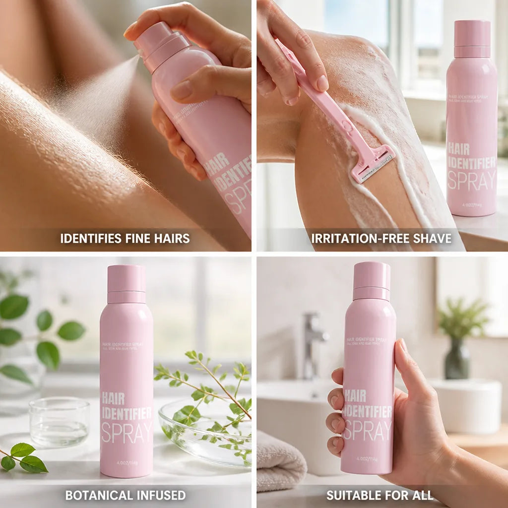 Shave Spray Highlights Fine Hair Cooling & Irritation-Free
