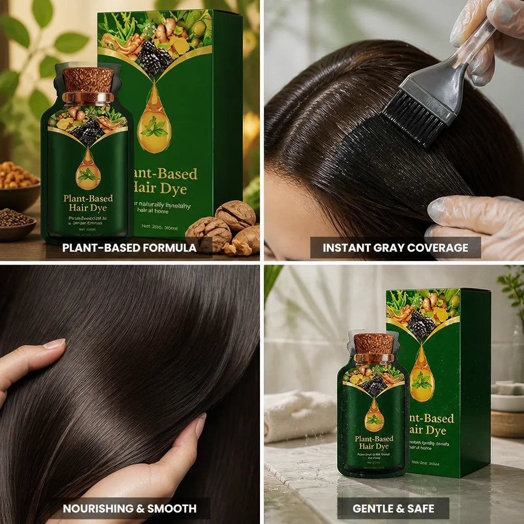 Hair Dye Plant-Based Instant Gray Coverage