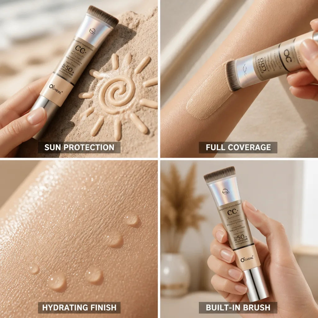Foundation Brush SPF50+ High Coverage & Dewy Finish
