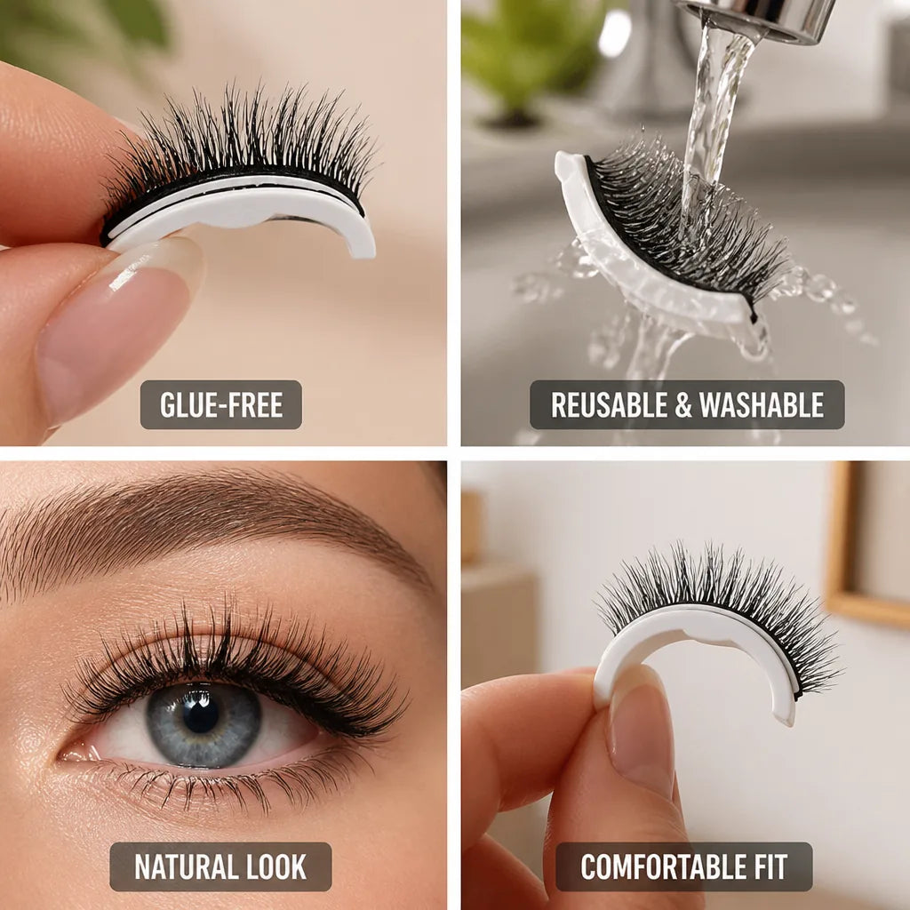 False Lashes Self-Adhesive Reusable Replaceable Strips