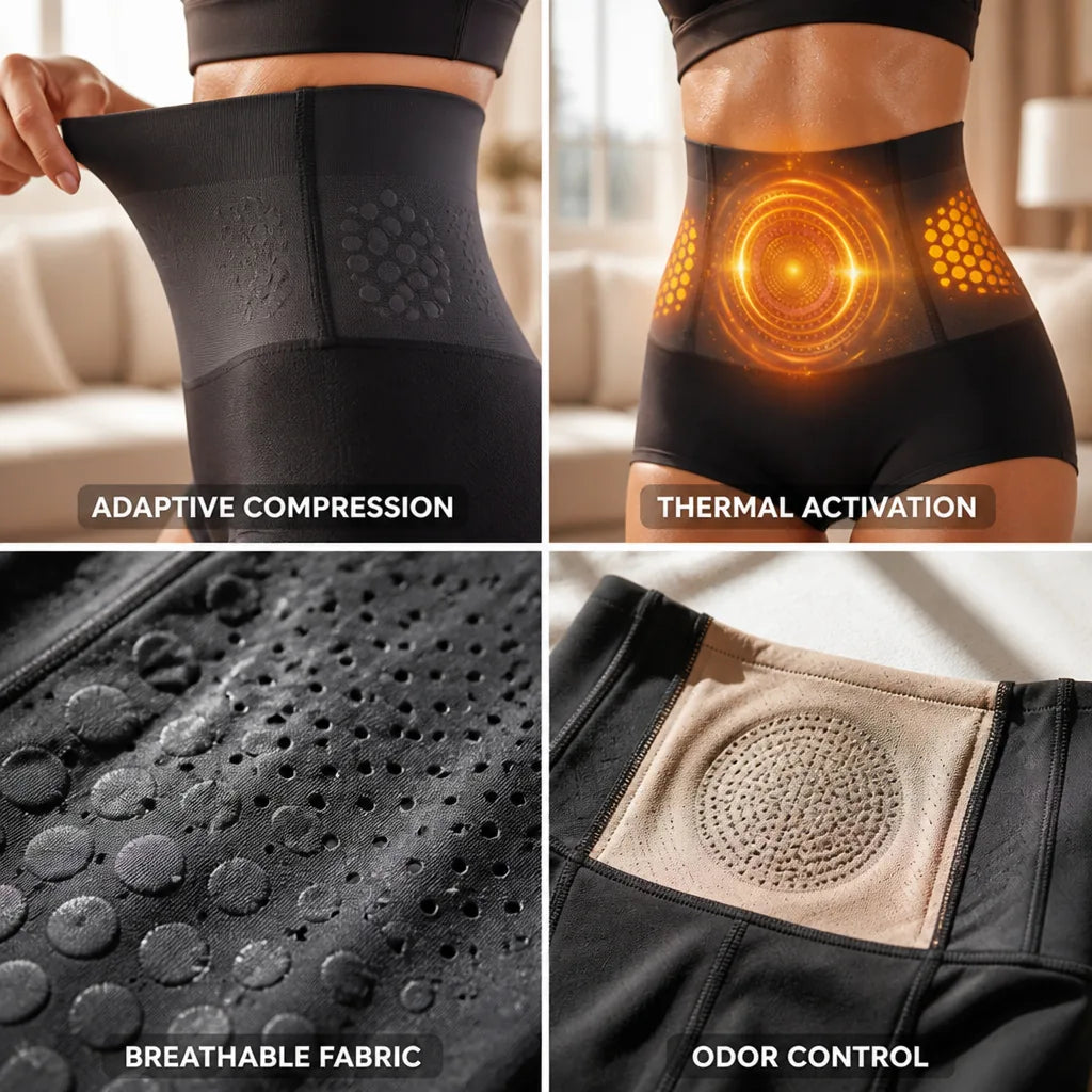 Sculpting Shorts Thermogenic Adaptive Compression Breathable Fabric