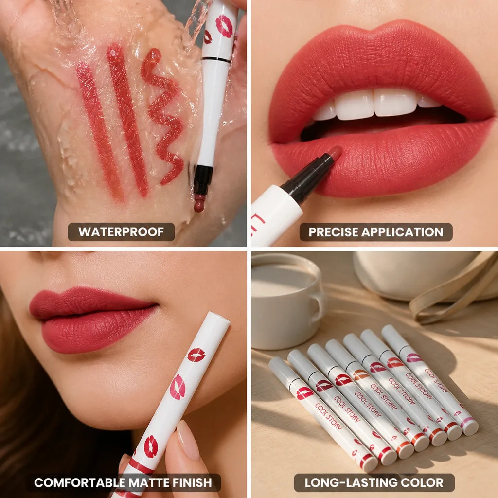 Liquid Lip Liner 2-in-1 Waterproof Matte Velvet