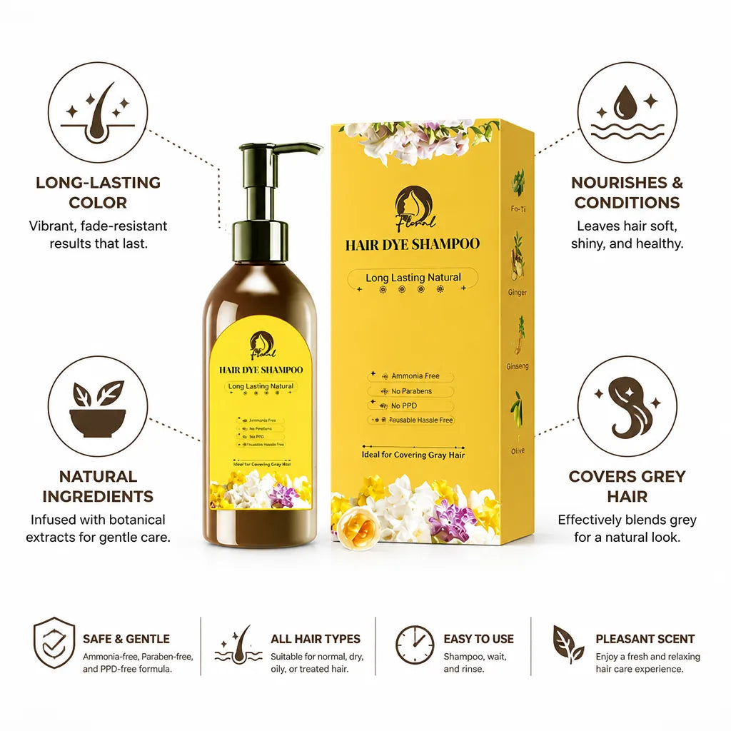 Hair Dye Shampoo Long-Lasting Conditioning Color 300ml
