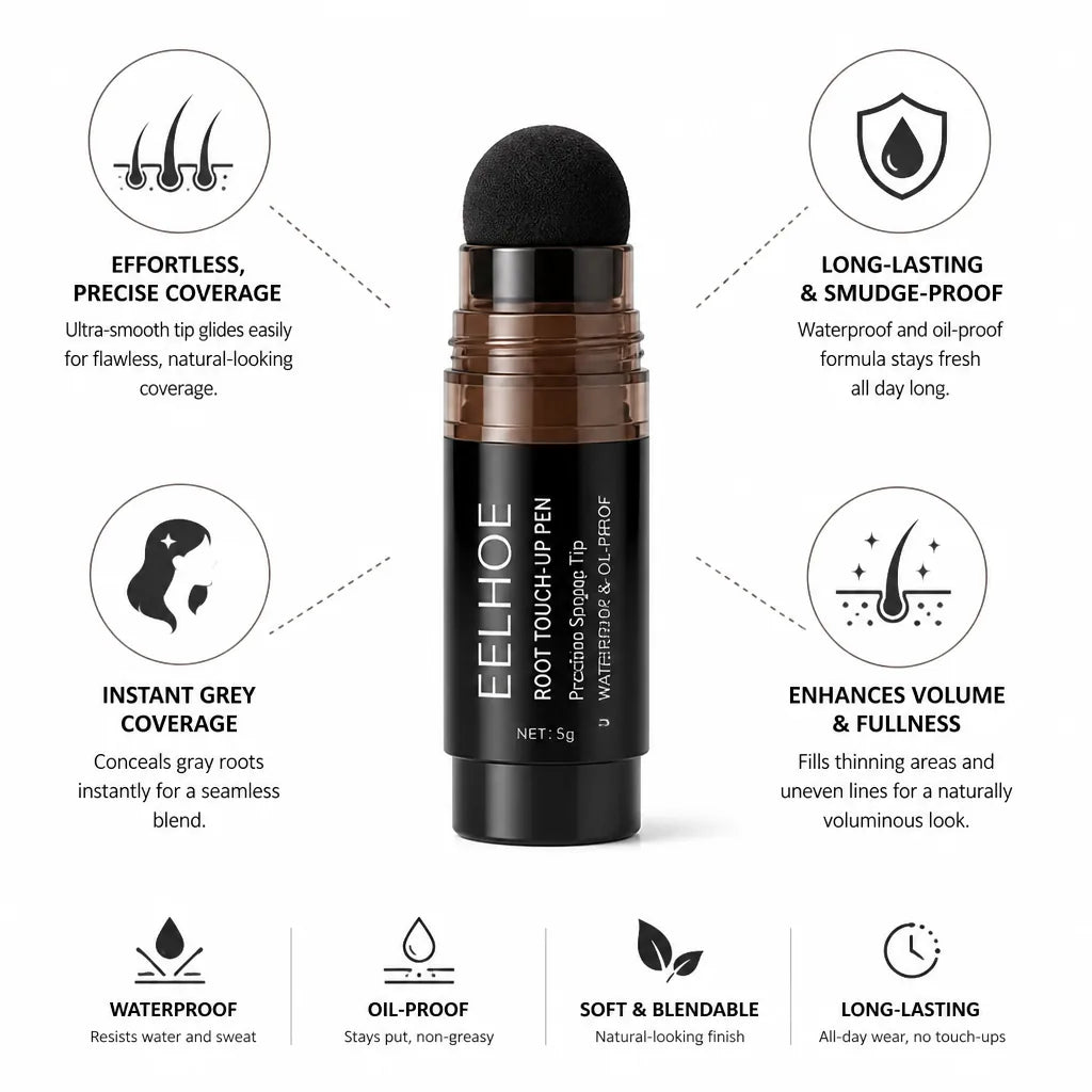 Root Touch-Up Pen Precision Sponge Tip Waterproof & Oil-Proof