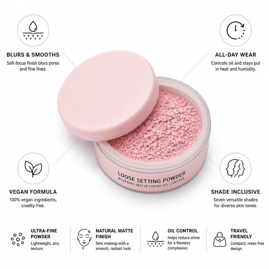 Loose Setting Powder Blurring Matte Finish Oil Control
