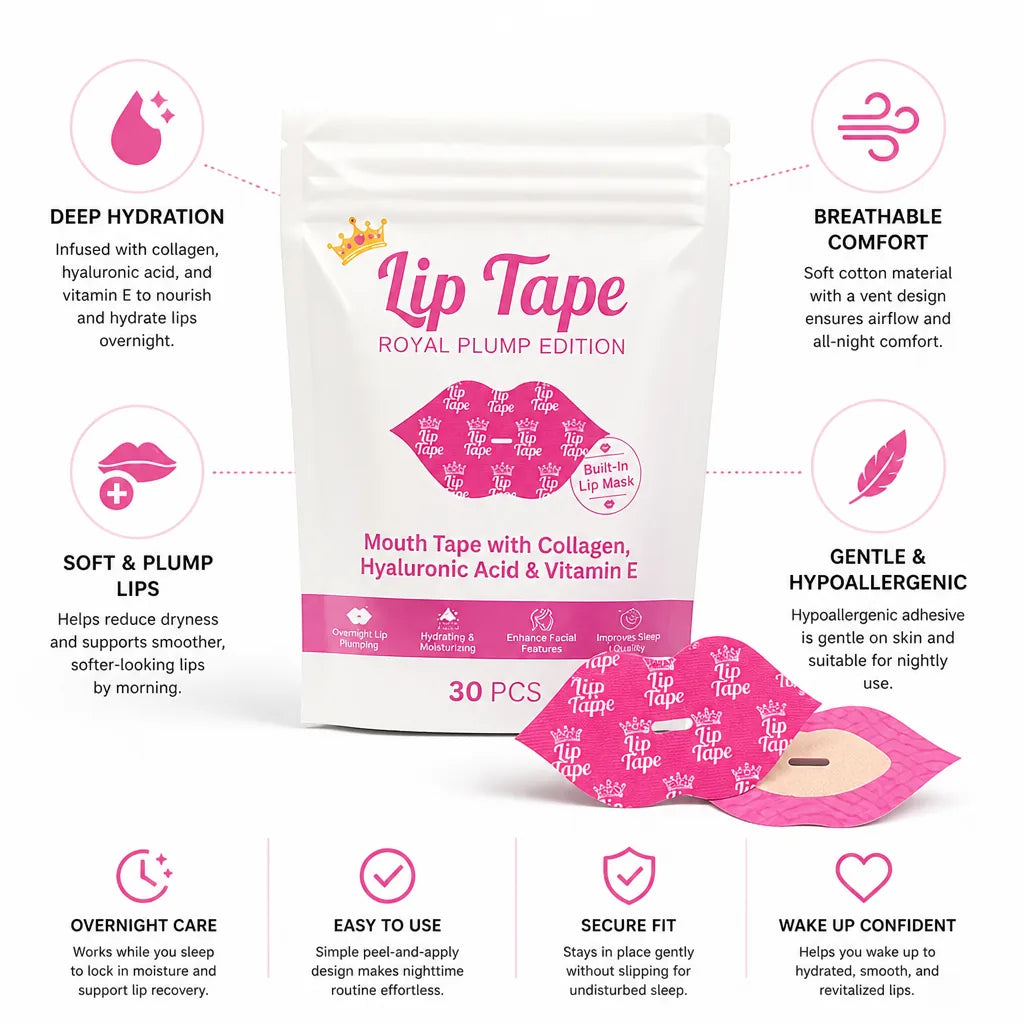 Lip Tape Overnight Collagen & Hyaluronic Soft Cotton