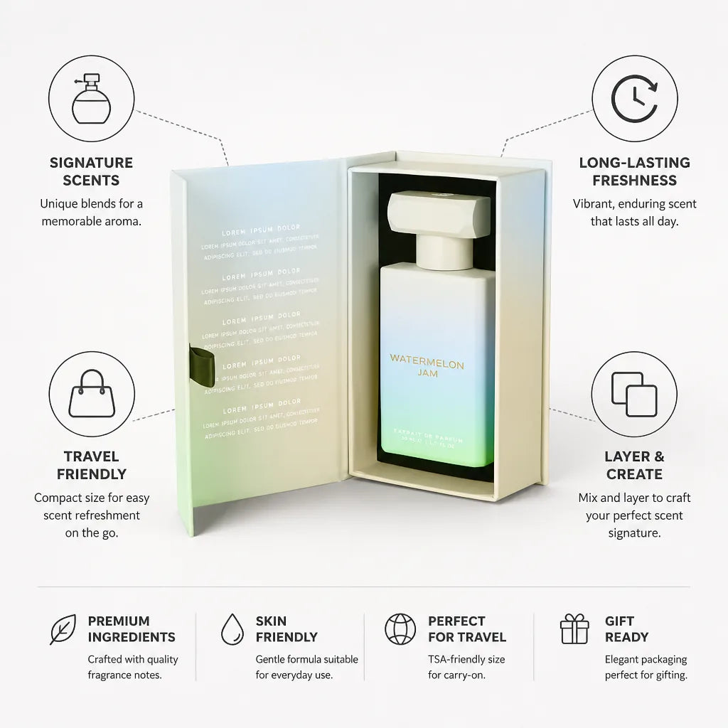 Travel Perfume Spray Compact & Layerable Long-Lasting