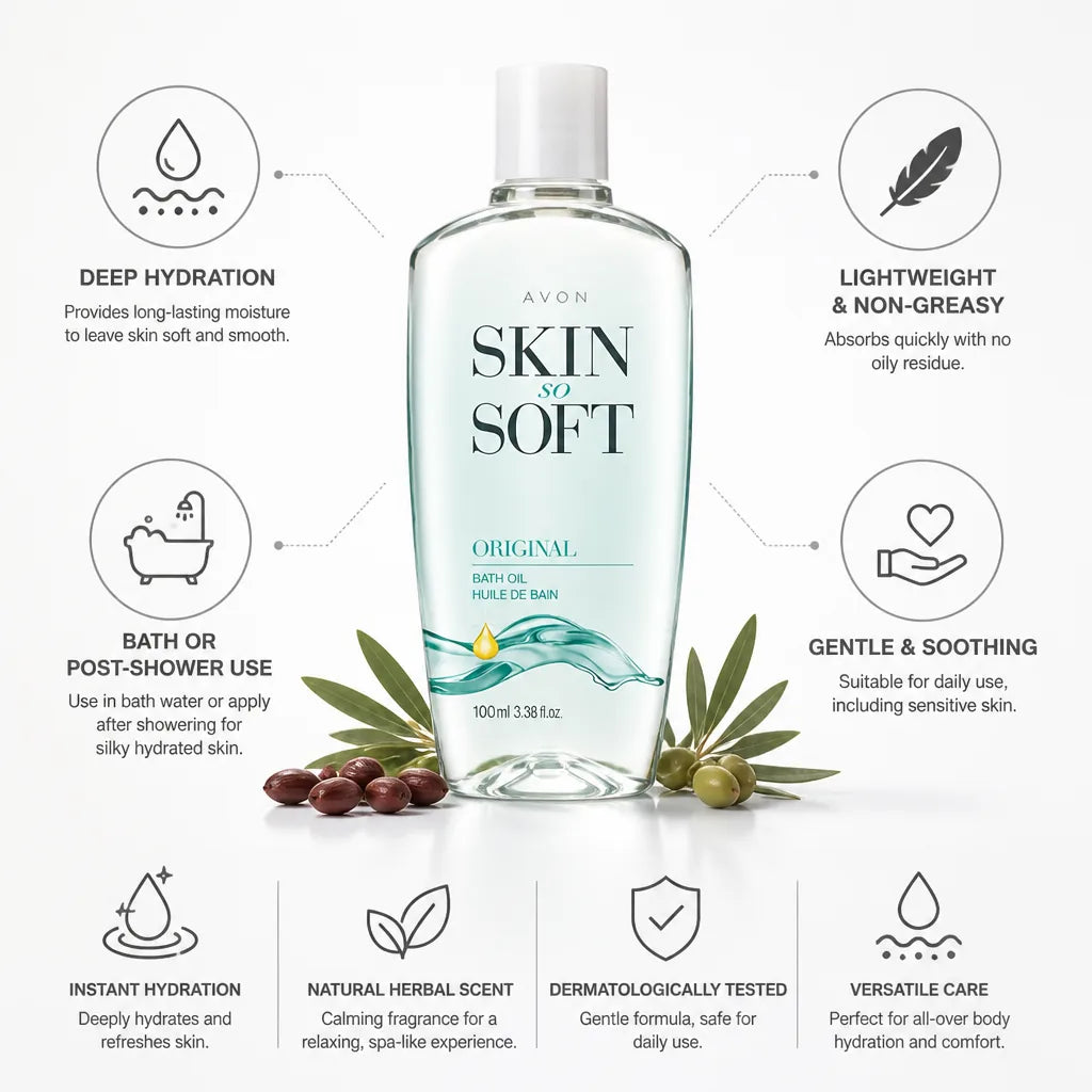 Bath Oil Hydrating Lightweight & Non-Greasy