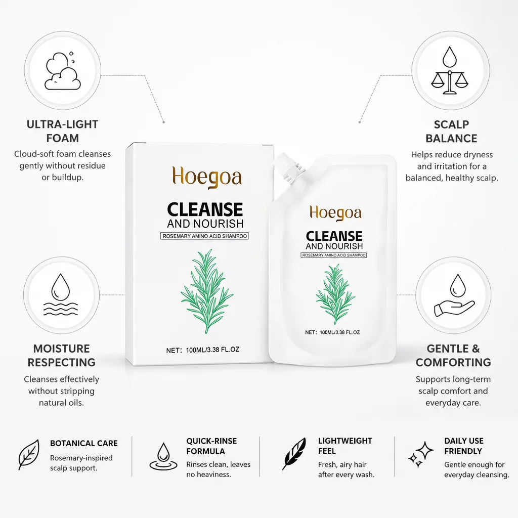 Foam Shampoo Ultra-Light Quick-Rinse Scalp-Balancing