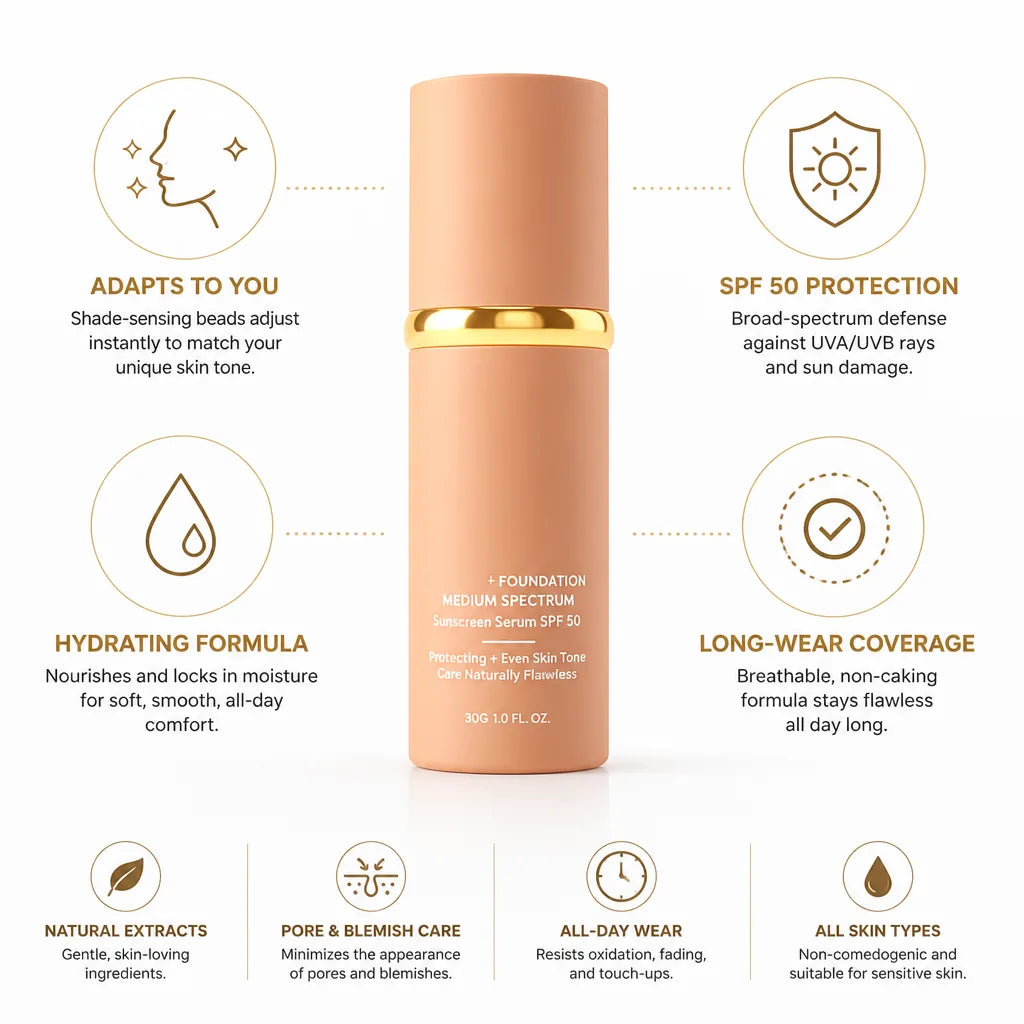 Foundation Adaptive Shade-Sensing Hydrating Long-Wear