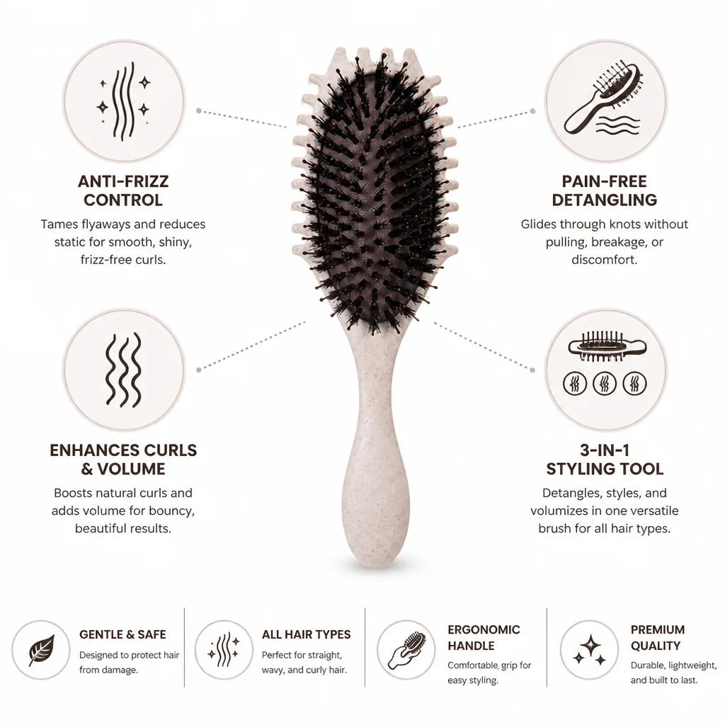 Curl Brush 3-in-1 Volumizing Anti-Frizz