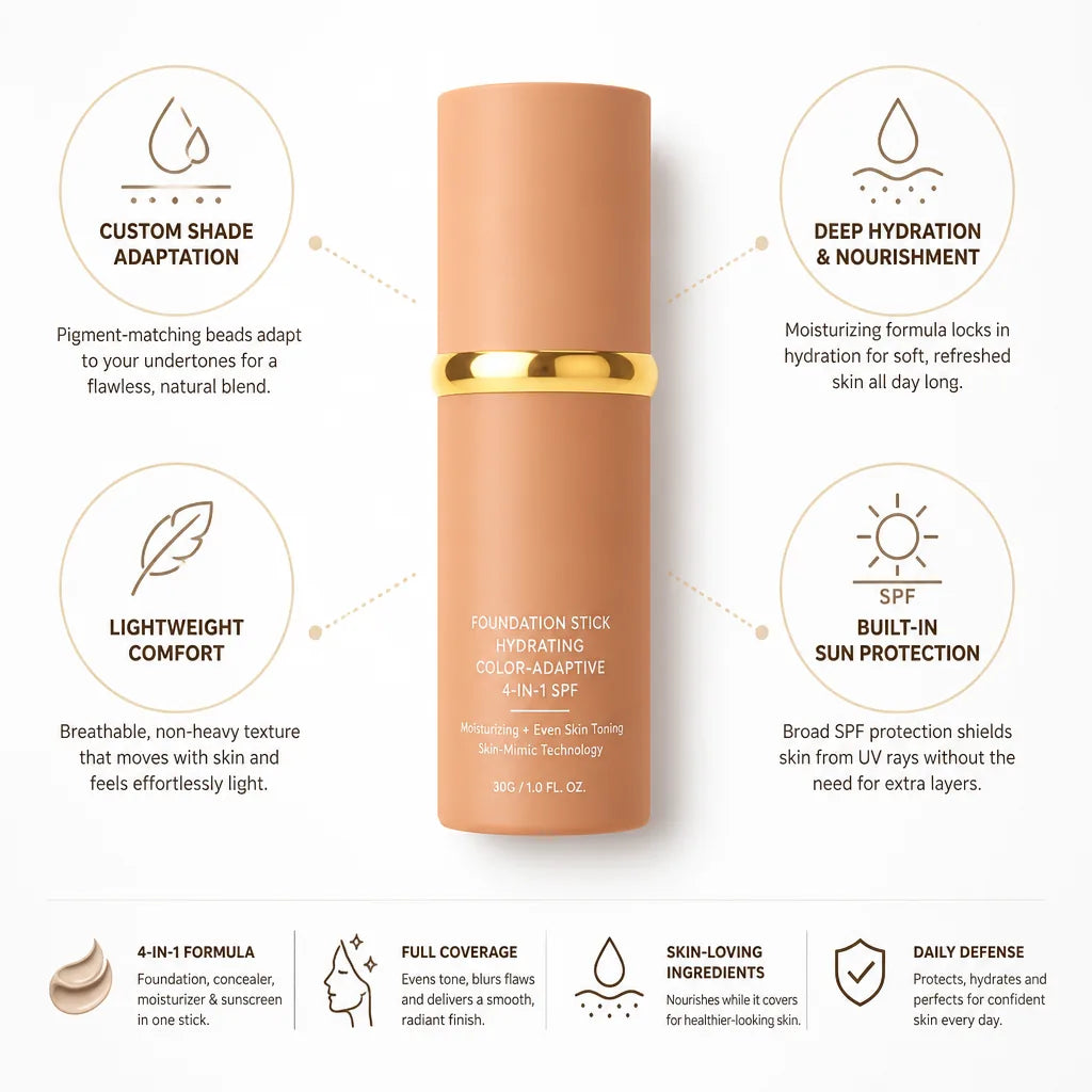 Foundation Stick Hydrating Color-Adaptive 4-In-1 SPF